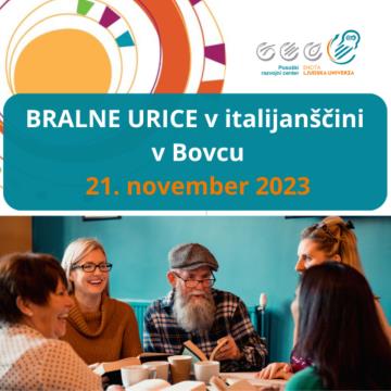 BRALNE URICE V ITALIJANŠČINI V BOVCU